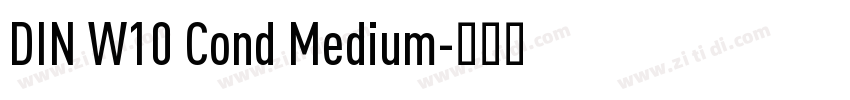 DIN W10 Cond Medium字体转换